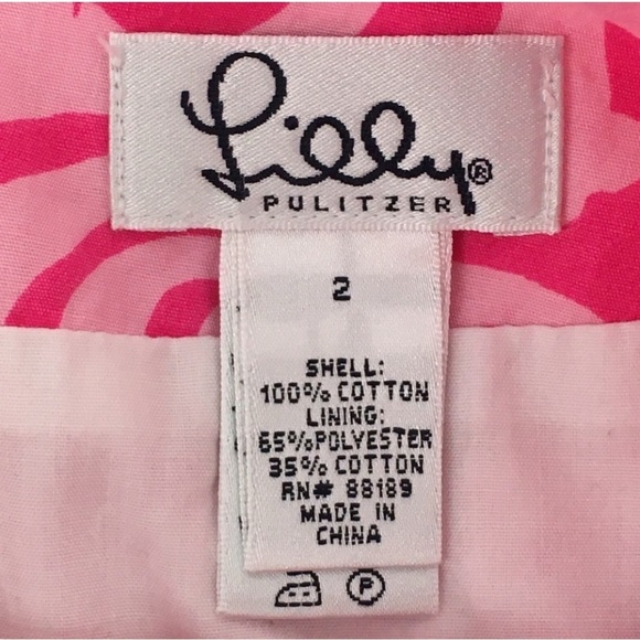 Lilly Pulitzer Pink 7Cs Animal Print Preppy Fun Resort Vacation Casual Skirt Sz2 - Picture 3 of 15